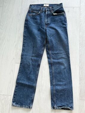 Agolde “Lana” Dark Blue Washed Denim (24)